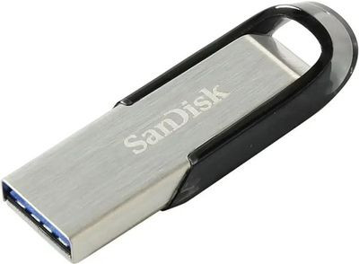 Флешка USB Sandisk Cruzer Ultra Flair 32ГБ, USB3.0, серебристый и черный [sdcz73-032g-g46]