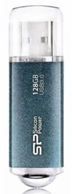Флешка USB Silicon Power Marvel M01 128ГБ, USB3.0, синий [sp128gbuf3m01v1b]