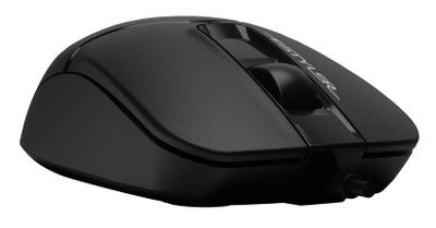 Мышь A4TECH Fstyler FM12, оптическая, проводная, USB, черный [fm12 black]