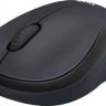 Мышь Logitech Silent M220, оптическая, беспроводная, USB, темно-серый и черный [910-004895]