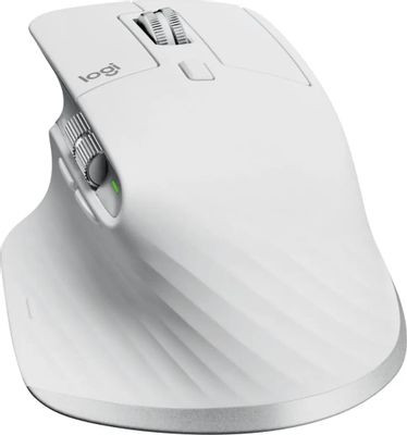 Мышь Logitech MX Master 3S, оптическая, беспроводная, USB, светло-серый [910-006560]