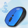 Мышь Oklick 488MW, оптическая, беспроводная, USB, черный и синий [1196569]