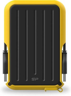 Внешний диск HDD Silicon Power Armor A66 SP020TBPHD66SS3Y, 2ТБ, желтый