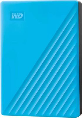 Внешний диск HDD WD My Passport WDBPKJ0040BBL-WESN, 4ТБ, голубой