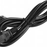 Кабель IEC320 IEC C13 (прямой) - Евровилка, 0.5мм2, 1.8м, черный