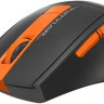 Мышь A4TECH Fstyler FG30, оптическая, беспроводная, USB, серый и оранжевый [fg30 orange]