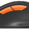 Мышь A4TECH Fstyler FG30, оптическая, беспроводная, USB, серый и оранжевый [fg30 orange]