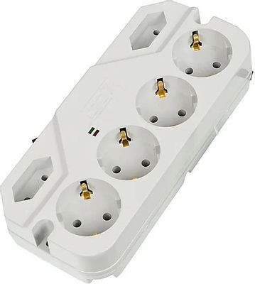 Сетевой фильтр PowerCube SPG(5+1)-16B-5М-WHITE, 5м, белый