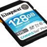 Карта памяти SDXC UHS-I U3 Kingston Canvas Go! Plus 128 ГБ, 170 МБ/с, Class 10, SDG3/128GB, 1 шт., без адаптера