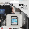 Карта памяти SDXC UHS-I U3 Kingston Canvas Go! Plus 128 ГБ, 170 МБ/с, Class 10, SDG3/128GB, 1 шт., без адаптера