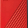 Внешний диск HDD WD My Passport WDBPKJ0040BRD-WESN, 4ТБ, красный