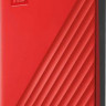 Внешний диск HDD WD My Passport WDBPKJ0040BRD-WESN, 4ТБ, красный
