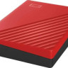 Внешний диск HDD WD My Passport WDBPKJ0040BRD-WESN, 4ТБ, красный