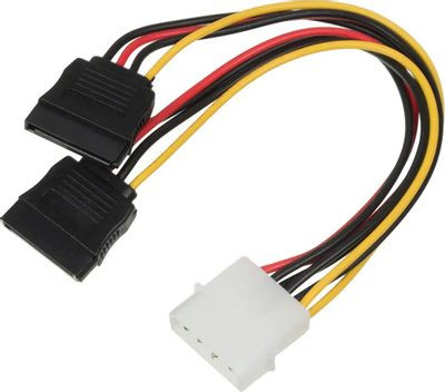 Кабель питания NingBo Molex 8980 - SATA2 x, 0.18м