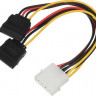 Кабель питания NingBo Molex 8980 - SATA2 x, 0.18м