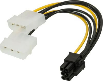 Кабель питания NingBo RTL-C32, PCI-E 6pin - Molex 89802 x