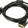 Кабель DVI DVI-D (m) - DVI-D (m), GOLD , ферритовый фильтр , 3м, черный
