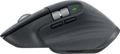 Мышь Logitech MX Master 3S, оптическая, беспроводная, USB, графитовый [910-006565]
