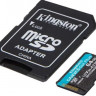 Карта памяти microSDXC UHS-I U3 Kingston Canvas Go! Plus 64 ГБ, 170 МБ/с, Class 10, SDCG3/64GB, 1 шт., переходник SD