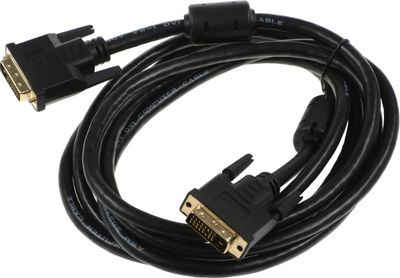Кабель NingBo DVI-D (m) - DVI-D (m), 3м, ф/фильтр, черный