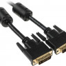 Кабель NingBo DVI-D (m) - DVI-D (m), 3м, ф/фильтр, черный