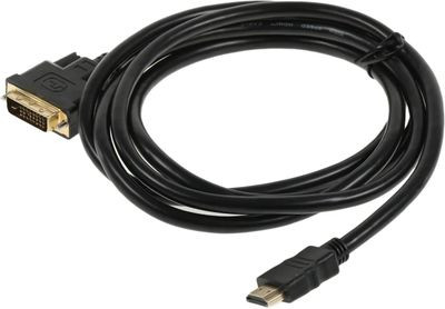 Кабель DVI HDMI (m) (прямой) - DVI-D (m) (прямой), 2м, черный