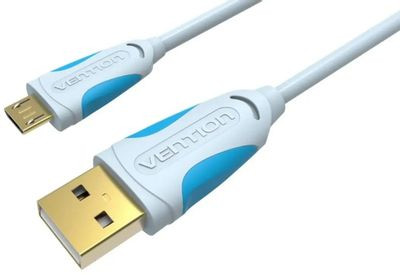 Кабель USB2.0 VENTION VAS-A04-S025, USB 2.0 A(m) - micro USB B (m), круглое, 0.25м