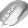 Мышь A4TECH Fstyler FM26S, оптическая, проводная, USB, серебристый и белый [fm26s usb (icy white)]
