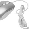 Мышь A4TECH Fstyler FM26S, оптическая, проводная, USB, серебристый и белый [fm26s usb (icy white)]