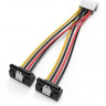 Переходник SATA VENTION KDCBB, Molex 8980 - SATA (угловой), круглое, 0.15м