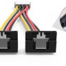 Переходник SATA VENTION KDCBB, Molex 8980 - SATA (угловой), круглое, 0.15м