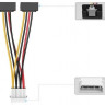 Переходник SATA VENTION KDCBB, Molex 8980 - SATA (угловой), круглое, 0.15м