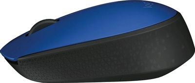 Мышь Logitech M171, оптическая, беспроводная, USB, синий и черный [910-004640]