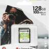 Карта памяти SDXC UHS-I U3 Kingston Canvas Select Plus 128 ГБ, 100 МБ/с, Class 10, SDS2/128GB, 1 шт., без адаптера